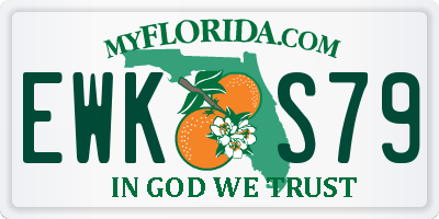 FL license plate EWKS79