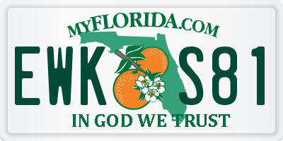 FL license plate EWKS81