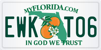 FL license plate EWKT06