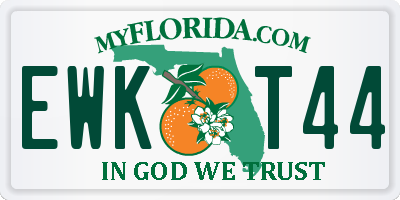 FL license plate EWKT44