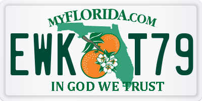 FL license plate EWKT79