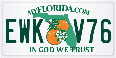 FL license plate EWKV76