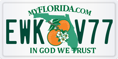 FL license plate EWKV77