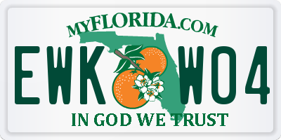 FL license plate EWKW04