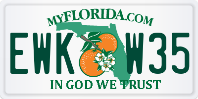 FL license plate EWKW35