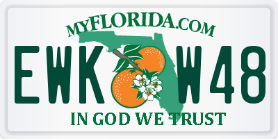 FL license plate EWKW48