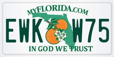 FL license plate EWKW75