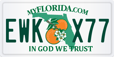 FL license plate EWKX77