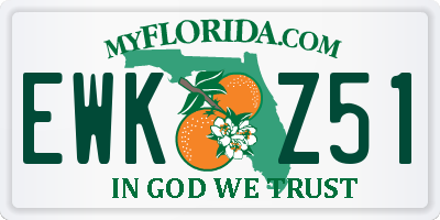 FL license plate EWKZ51