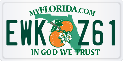 FL license plate EWKZ61