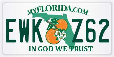 FL license plate EWKZ62