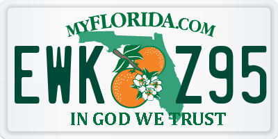 FL license plate EWKZ95