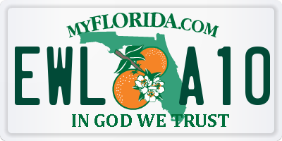 FL license plate EWLA10