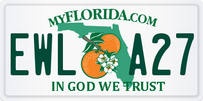 FL license plate EWLA27