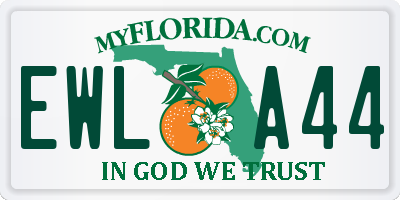 FL license plate EWLA44