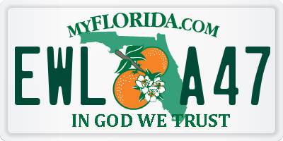 FL license plate EWLA47