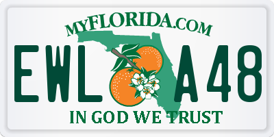 FL license plate EWLA48