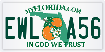 FL license plate EWLA56