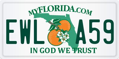 FL license plate EWLA59