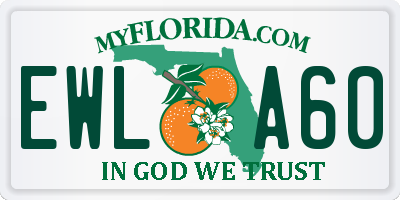 FL license plate EWLA60