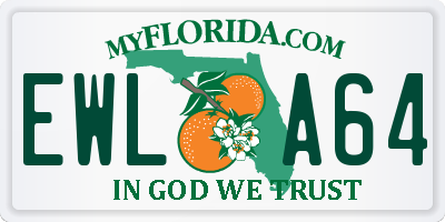 FL license plate EWLA64