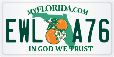 FL license plate EWLA76
