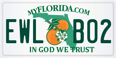 FL license plate EWLB02