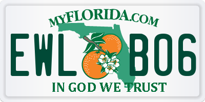 FL license plate EWLB06
