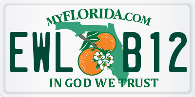 FL license plate EWLB12