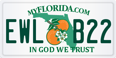 FL license plate EWLB22