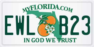 FL license plate EWLB23