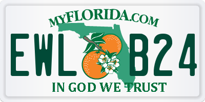 FL license plate EWLB24