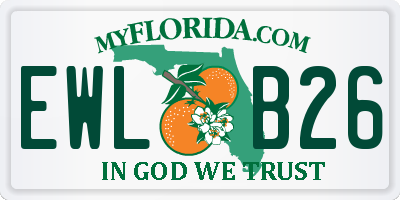 FL license plate EWLB26