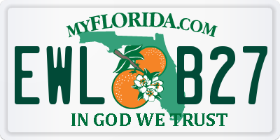 FL license plate EWLB27