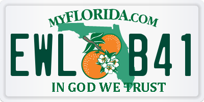 FL license plate EWLB41