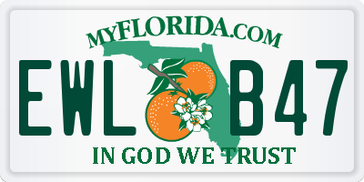 FL license plate EWLB47