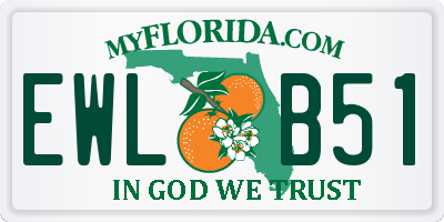 FL license plate EWLB51