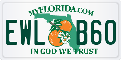 FL license plate EWLB60