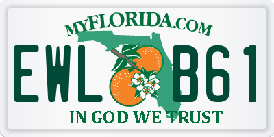 FL license plate EWLB61