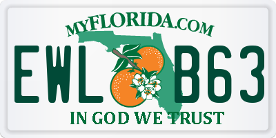 FL license plate EWLB63