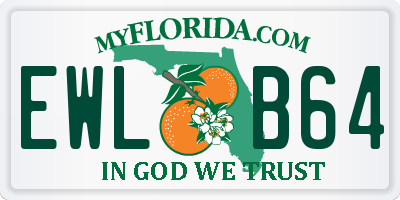 FL license plate EWLB64