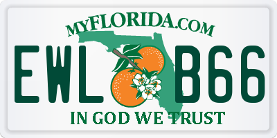 FL license plate EWLB66