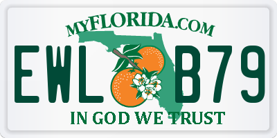 FL license plate EWLB79