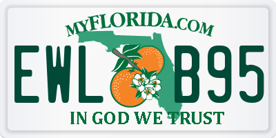 FL license plate EWLB95