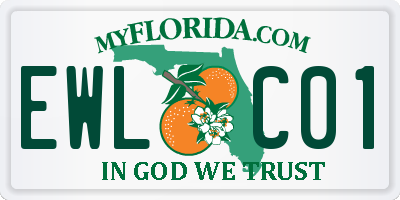 FL license plate EWLC01