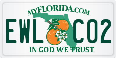 FL license plate EWLC02