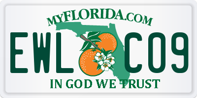 FL license plate EWLC09