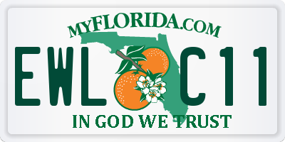 FL license plate EWLC11