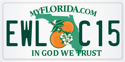 FL license plate EWLC15