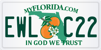 FL license plate EWLC22